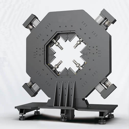 Large-scale in situ biaxial tensile testing machine