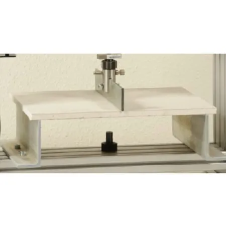 Gypsum panel flexural bending test fixture and machine