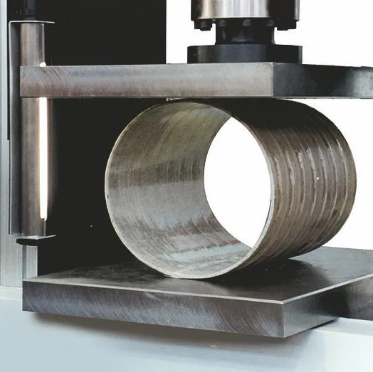 GRP Pipe Compression pressure test fixture