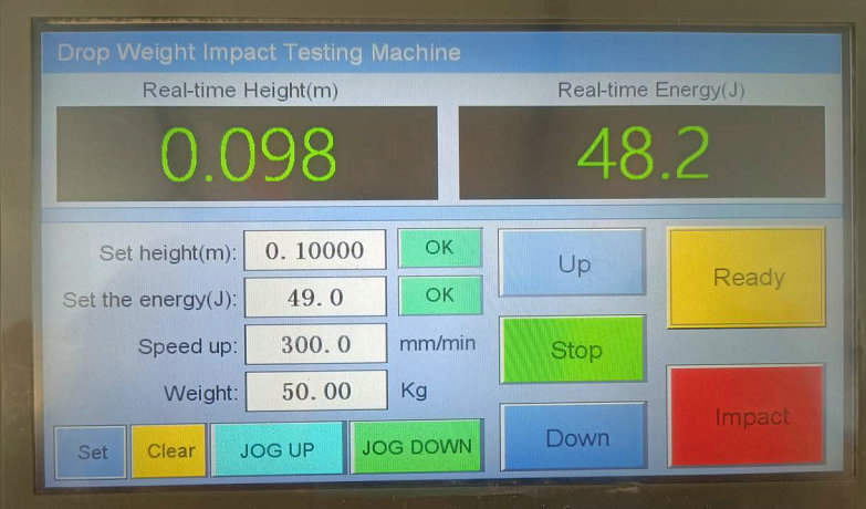 Radial double hammer impact test machine test