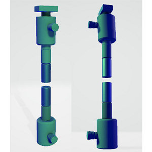 ASTM F1147 Tension Fixture with bonding blocks