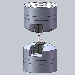 ASTM A53 Steel Pipe Tube tensile testing grip