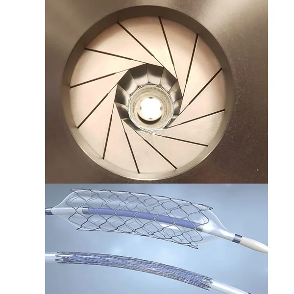 ASTM F3036, ISO 25539-2 Segmented head stent radial loading compression test fixture