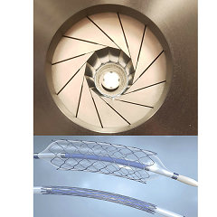 ASTM F3067 Segmented head stent radial loading compression test fixture