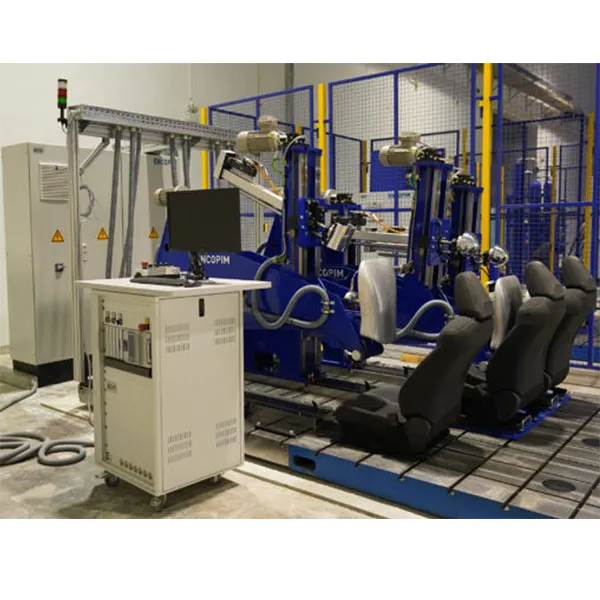 Universal Testing Bench for automobile seats, seat anchorage points, and head restraints strength