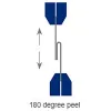 ISO 8510-2 Adhesives 180 degree peel test for flexible-bonded-to-rigid test specimen assembly