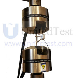 ISO 8513 GPR Longitudinal tensile test hydraulic wedge fixture