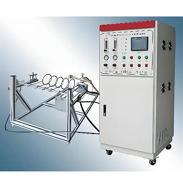 Wire and cable fire resistance testing machine