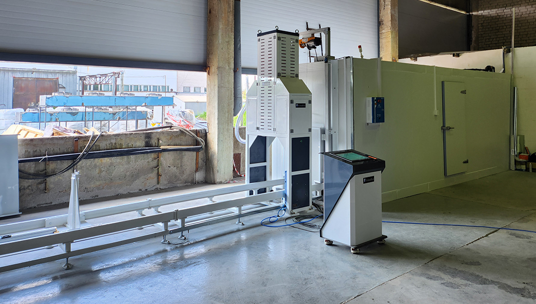 Install the 630mm large pipe RCP Rapid Cracking Propagation testing machine in Russia.
