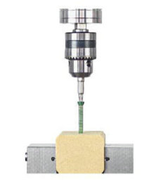 Metal bone screw torsion tester
