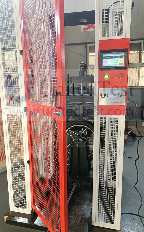 Radial double hammer impact test machine