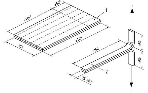 ISO 11339 T-peel test for Adhesives