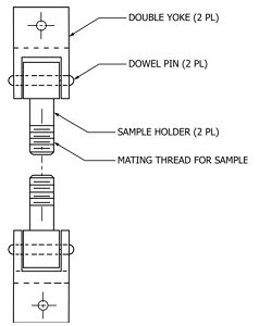 ASTM F1147 Tension Fixture with bonding blocks