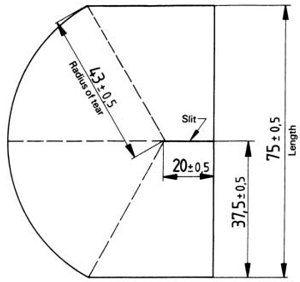 ISO 6383-2 Plastic film Elmendorf tear test