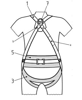 EN 361 Full-Body Harnesses Test of Personal protective equipment