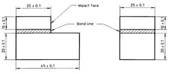 ISO 9653 Adhesive Bonds Shear Impact Strength Test