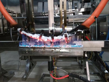 Wire and cable fire resistance testing machine