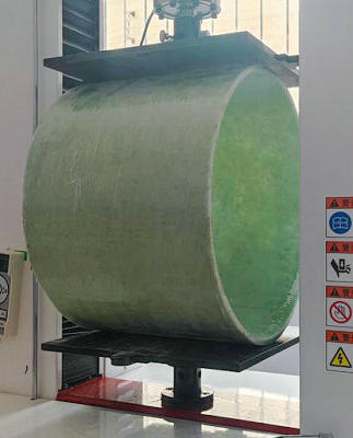 EN 1228 GRP pipes initial ring stiffness test